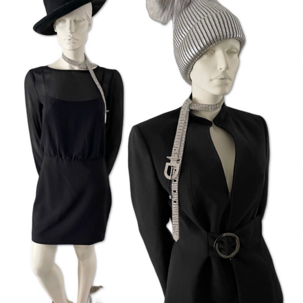 Tahari Belted Blazer & Banana Republic Mini Dress